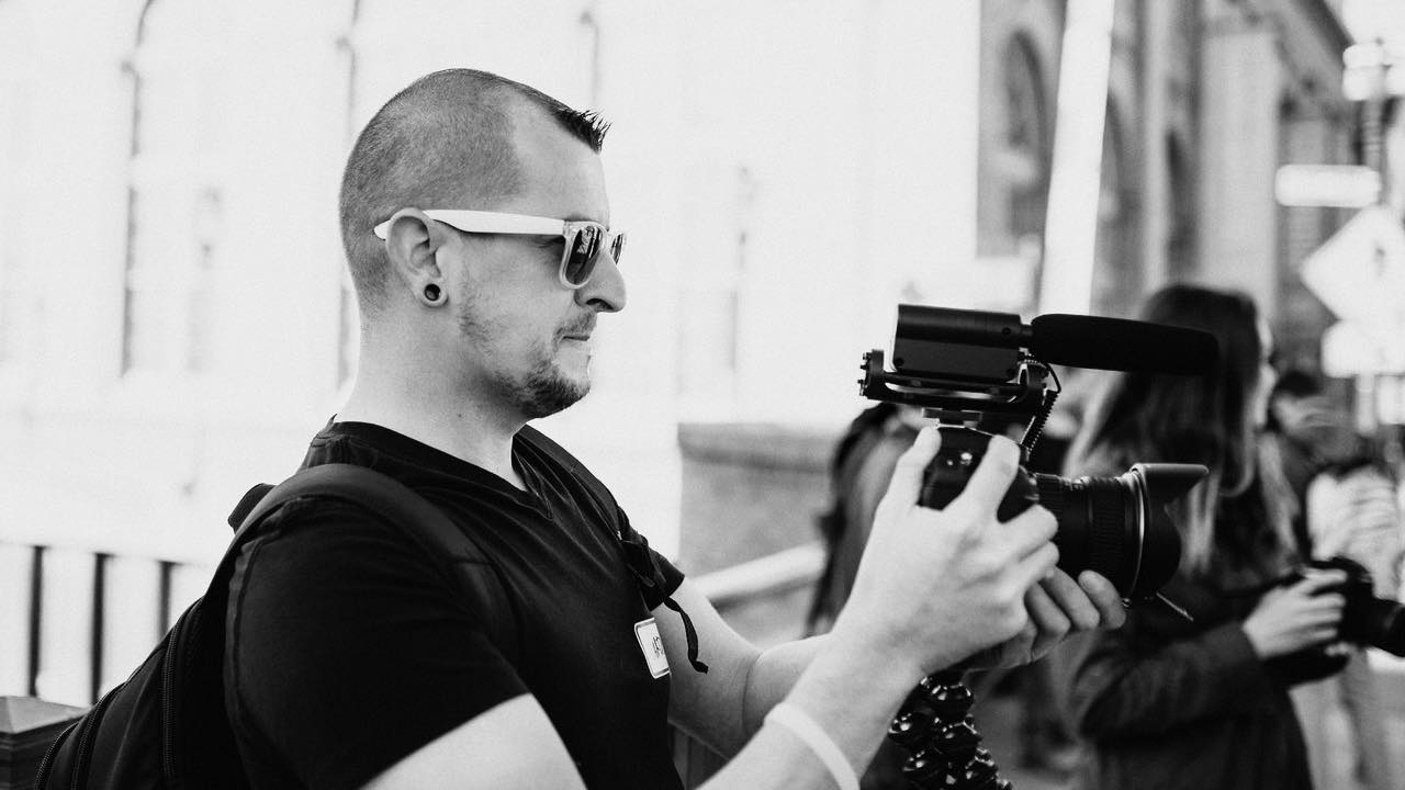 Martin Moore Milwaukee Vlogger Photographer Koss Headphones